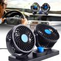Wentylator wiatrak podwójny samochodowy do auta ciężarówki ciągnika 12v
