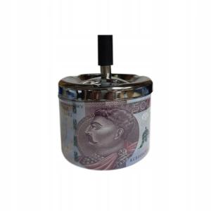 POPIELNICZKA METALOWA OBROTOWA BEZZAPACHOWA