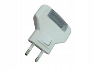 LAMPKA DO KONTAKTU NOCNA 3 LED BIAŁA z WŁĄCZNIKIEM