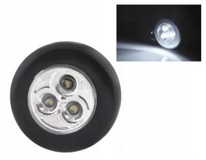 LAMPKA DOTYKOWA LAMPKA 3 LED SAMOPRZYLEPNA CZARNA