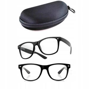 OKULARY zerówki KUJONKI JAPAN STYLE + ETUI