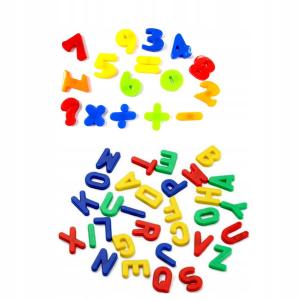 LITERKI i CYFERKI NA magnes litery cyfry