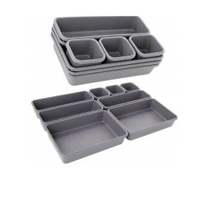 8x Organizer MODUŁOWY pudełka pojemniki wkład do szuflady przechowywania