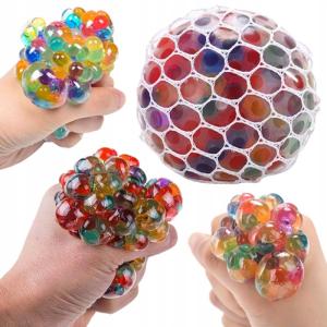 GNIOTEK WINOGRONO W SIATCE SENSORYCZNY BALL ZABAWKA PIŁKA ANTYSTRESOWA