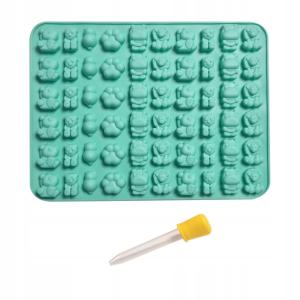 Foremka forma silikonowa do robienia żelek żelków ZWIERZĄTKA szt + pipeta