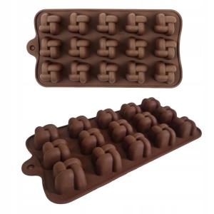 Silikonowa forma, foremka do czekoladek PLECIONKA