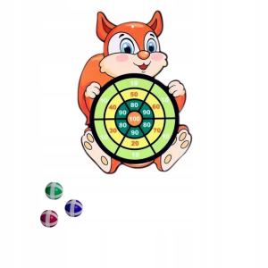 GRA DART TARCZA RZUTKI PIŁECZKI NA RZEPY WIEWIÓRKA