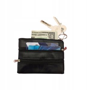 ETUI NA KLUCZE CZARNE PORTFEL NA ZAMEK