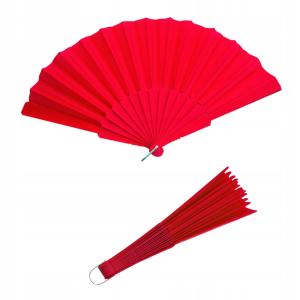 Wachlarz składany CZERWONY