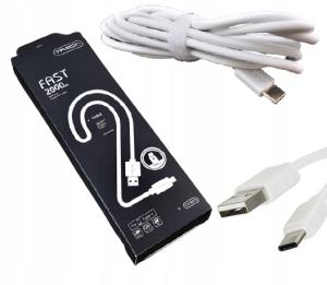 Kabel TREQA USB typ C - USB typ C 2 m biały