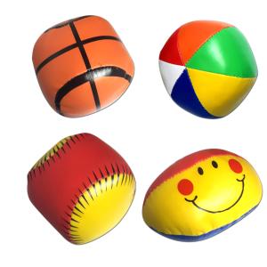 Miękka piłka dla dziecka 4 sztuki BEZPIECZNE