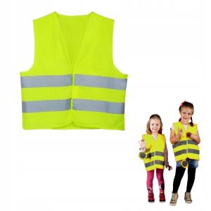 KAMIZELKA ODBLASKOWA OSTRZEGAWCZA DZIECIĘCA DLA DZIECI ZÓŁTA 5-9L CE