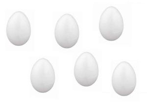 Jajko Jaja Jajka Jajo Styropianowe 8 cm 6 szt