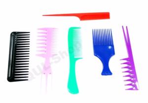 ZESTAW GRZEBIENI FRYZJERSKICH 6SZT Komplet