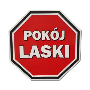 NAKLEJKA STOP NA DRZWI POKÓJ LASKI