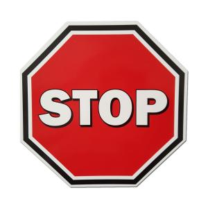 NAKLEJKA STOP NA DRZWI STOP