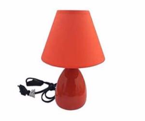 LAMPKA CERAMICZNA NOCNA LAMPA POMARAŃCZOWA