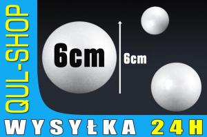 Kula Styropianowa Kule Styropianowe 6cm 12 sztuk