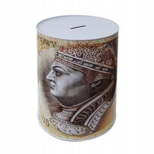 Skarbonka puszka metalowa 8x12cm