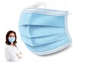 Maska maseczka na twarz 3 warstwowa 10 SZTUK