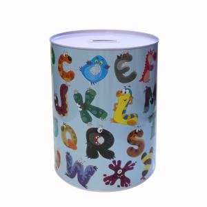 Skarbonka puszka metalowa MEGA DUŻA 22x16cm Q7