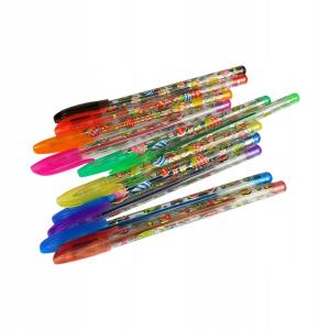 Długopisy żelowe 12 kolorów