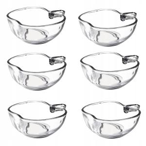 MISECZKA SALATERKA SZKLANA JABŁKO 6 sztuk