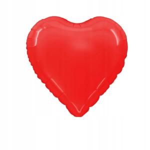 Balon foliowy w kształcie serca czerwony 61 cm