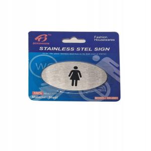 TABLICZKA INFORMACYJNA ALUMINIOWA WC DAMSKIE