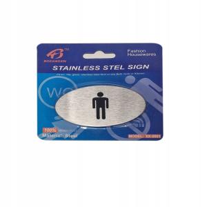 TABLICZKA INFORMACYJNA ALUMINIOWA WC MESKIE