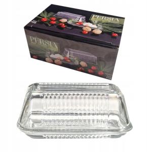 Maselniczka szklana z pokrywą