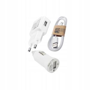 ŁADOWARKA SIECIOWA SAMOCHODOWA MIRCO USB 3W1