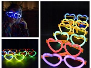 Okulary serca serce Światło chemiczne