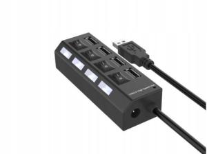 Rozdzielacz HUB USB 2.0 - 4 pory