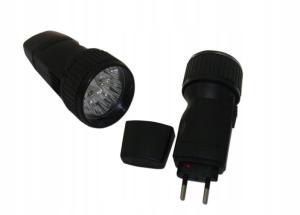 LATARKA AKUMULATOROWA 7 LED Ładowana 230V