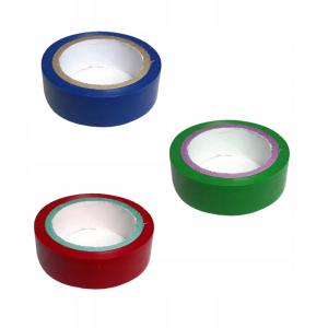 Taśma izolacyjna PCV KOLOROWA 19mm 10m 3 sztuki