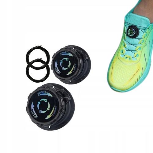 Sznurówki automatyczne obrotowe boa czarne sznurowadła do butów 2 szt