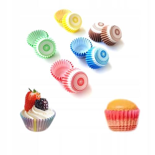 FOREMKI FORMA PAPIEROWE NA MUFFINKI BABECZKI PAPILOTKI DO PIECZENIA 200 szt