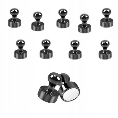 MAGNES NEODYMOWY OKRĄGŁY Z UCHWYTEM ZESTAW 10SZT