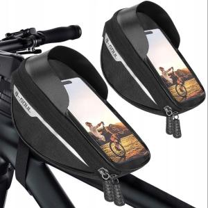 WODOODPORNA TORBA ROWEROWA SAKWA UCHWYT NA TELEFON ROWER RAMĘ KIEROWNICĘ