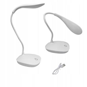LAMPKA BIURKOWA LED GIĘTKA USB AKUMULATOROWA