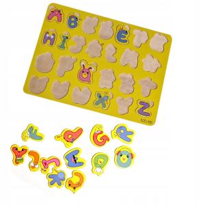 DREWNIANE PUZZLE UKŁADANKA NAUKA LICZENIA