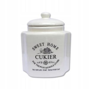POJEMNIK NA CUKIER PORCELANOWY SWEET HOME PL