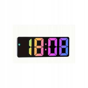 ZEGAR ELEKTRONICZNY LCD PODŚWIETLANY BUDZIK TEMP USB 16CM