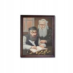 OBRAZEK OBRAZ Z ŻYDEM ŻYD 20x15cm PORTRET ZYDA