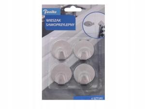 Wieszaki wieszak metalowy samoprzylepny 4 sztuki