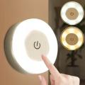 LAMPKA NOCNA LED 3 TRYBY BARWY ŚWIATŁA BEZPRZEWODOWA DOTYKOWA PODSZAFKOWA