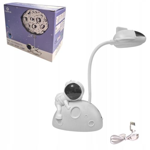 LAMPKA NOCNA DLA DZIECI USB LED ASTRONAUTA BIURKOWA AKUMULATOROWA