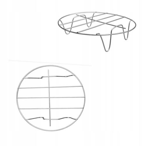 PODKLADKA POD GARNEK podstawka pod gorące naczynie metalowa 20cm chromowana