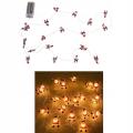 LAMPKI DRUCIKI 20 LED NA BATERIE MIKOŁAJE